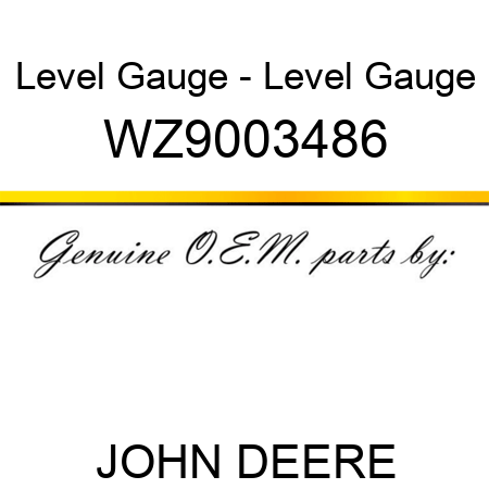 Level Gauge - Level Gauge WZ9003486