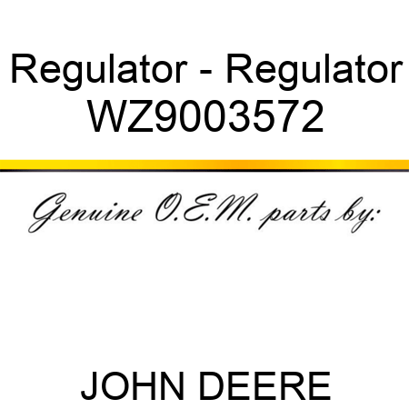 Regulator - Regulator WZ9003572