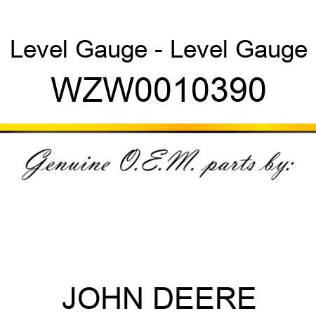 Level Gauge - Level Gauge WZW0010390