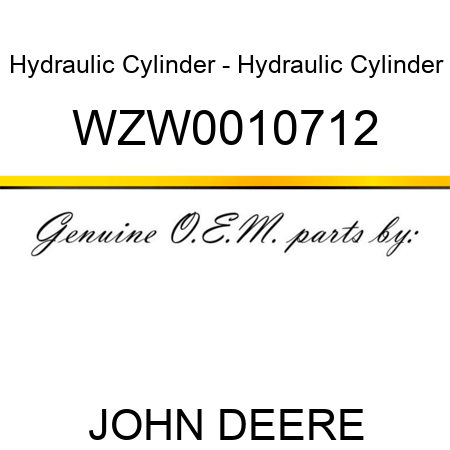 Hydraulic Cylinder - Hydraulic Cylinder WZW0010712