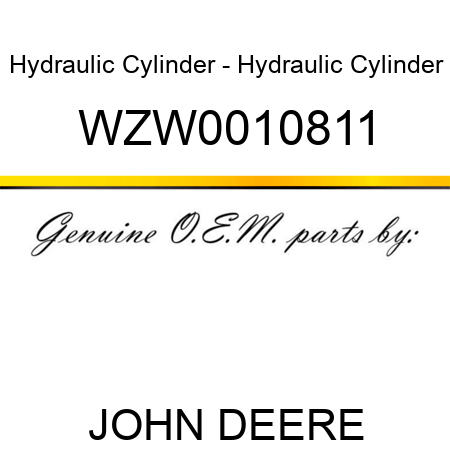 Hydraulic Cylinder - Hydraulic Cylinder WZW0010811