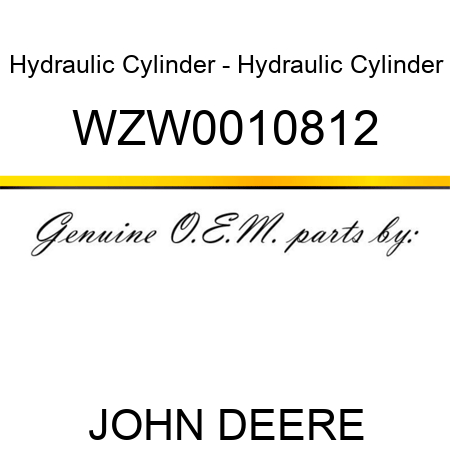 Hydraulic Cylinder - Hydraulic Cylinder WZW0010812