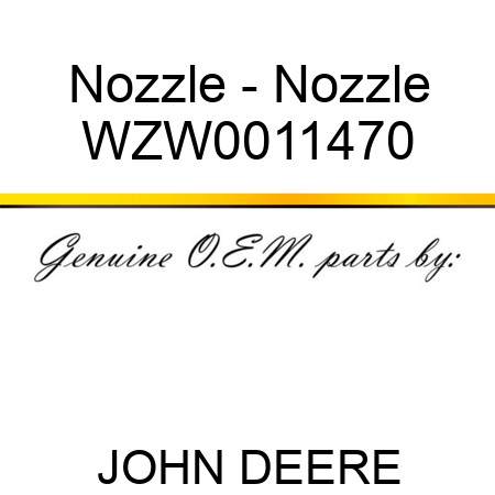 Nozzle - Nozzle WZW0011470