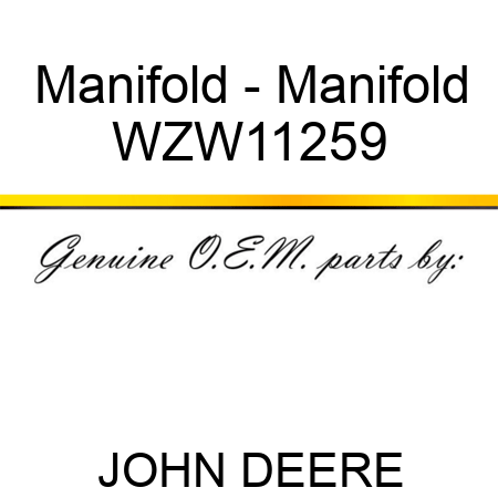 Manifold - Manifold WZW11259