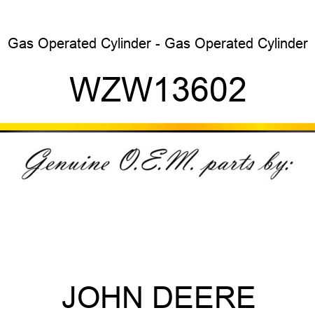 Gas Operated Cylinder - Gas Operated Cylinder WZW13602