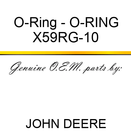 O-Ring - O-RING X59RG-10