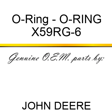 O-Ring - O-RING X59RG-6