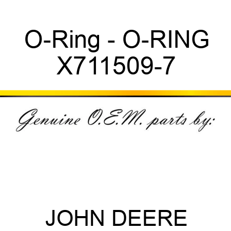 O-Ring - O-RING X711509-7
