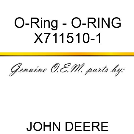 O-Ring - O-RING X711510-1