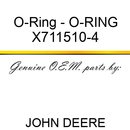 O-Ring - O-RING X711510-4