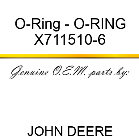 O-Ring - O-RING X711510-6