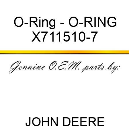 O-Ring - O-RING X711510-7