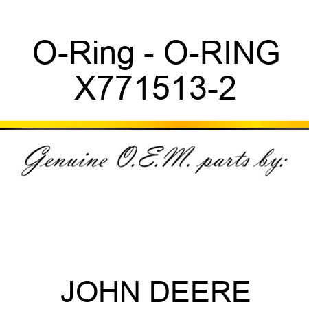 O-Ring - O-RING X771513-2