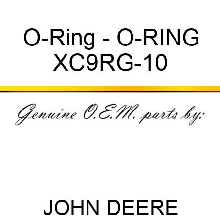 O-Ring - O-RING XC9RG-10