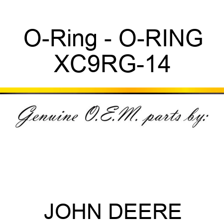 O-Ring - O-RING XC9RG-14