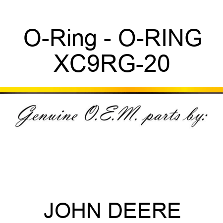O-Ring - O-RING XC9RG-20