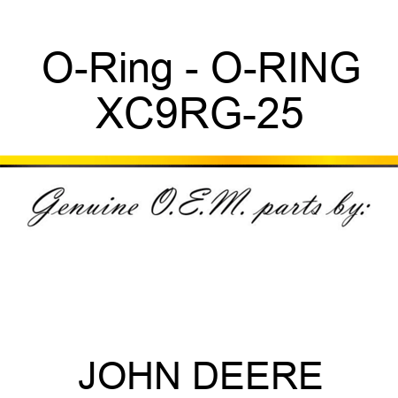 O-Ring - O-RING XC9RG-25