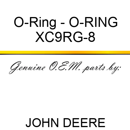 O-Ring - O-RING XC9RG-8