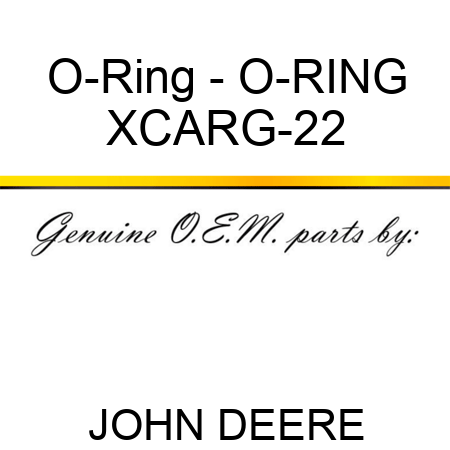 O-Ring - O-RING XCARG-22
