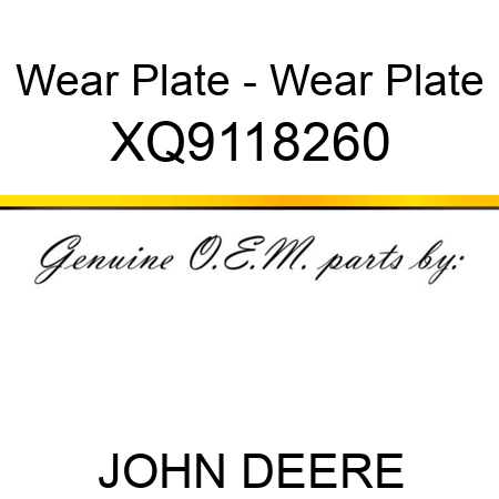 Wear Plate - Wear Plate XQ9118260