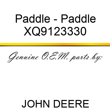 Paddle - Paddle XQ9123330
