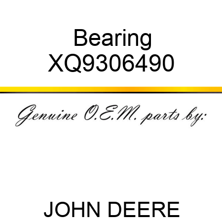 Bearing XQ9306490