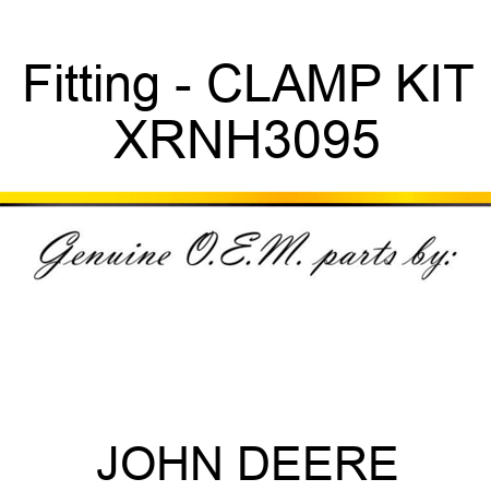 Fitting - CLAMP KIT XRNH3095