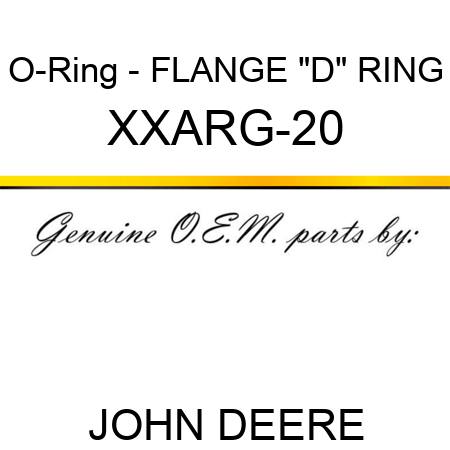 O-Ring - FLANGE 