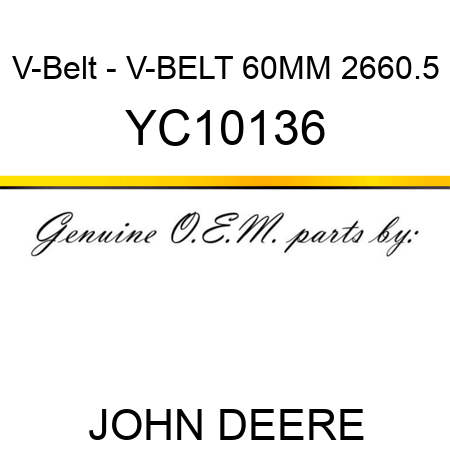 V-Belt - V-BELT 60MM 2660.5 YC10136