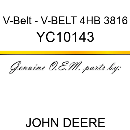 V-Belt - V-BELT 4HB 3816 YC10143