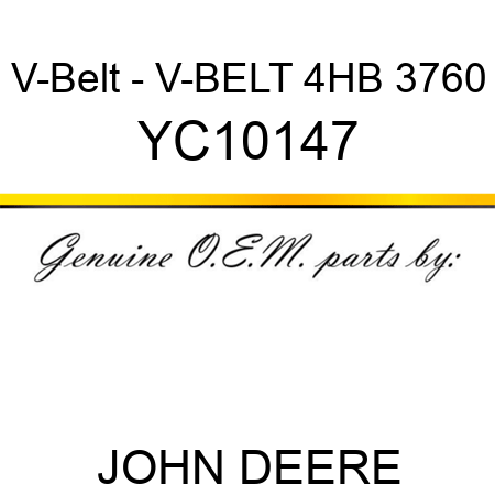 V-Belt - V-BELT 4HB 3760 YC10147