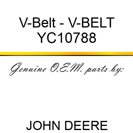 V-Belt - V-BELT YC10788