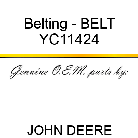 Belting - BELT YC11424