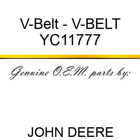 V-Belt - V-BELT YC11777