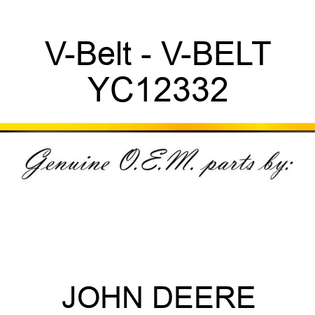 V-Belt - V-BELT YC12332