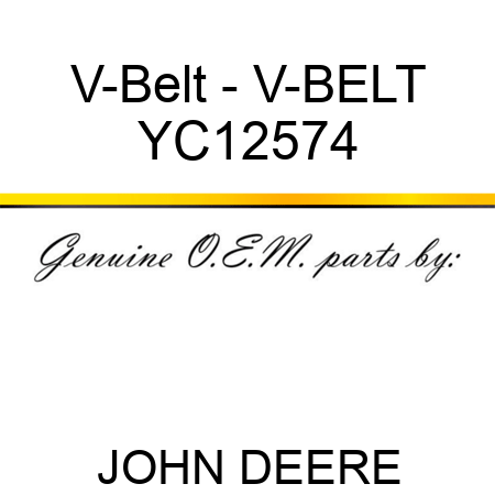 V-Belt - V-BELT YC12574