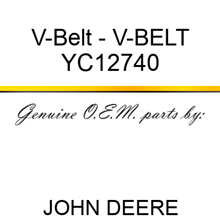 V-Belt - V-BELT YC12740