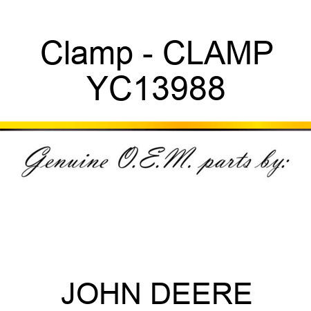 Clamp - CLAMP YC13988