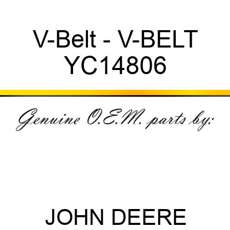 V-Belt - V-BELT YC14806