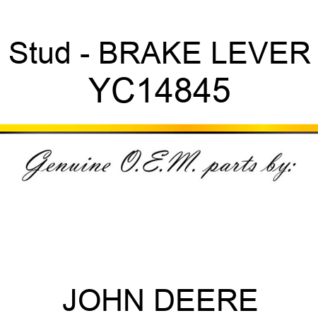 Stud - BRAKE LEVER YC14845