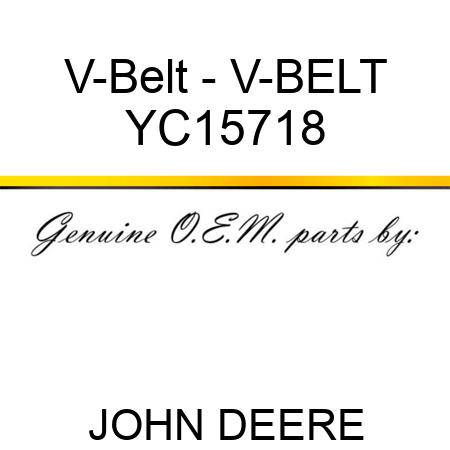 V-Belt - V-BELT YC15718