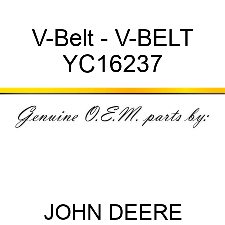 V-Belt - V-BELT YC16237