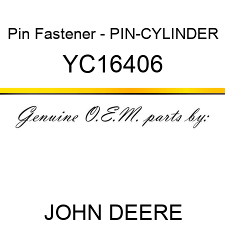 Pin Fastener - PIN-CYLINDER YC16406