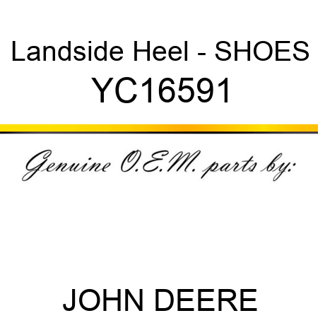 Landside Heel - SHOES YC16591