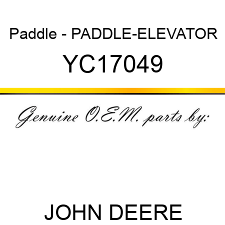 Paddle - PADDLE-ELEVATOR YC17049