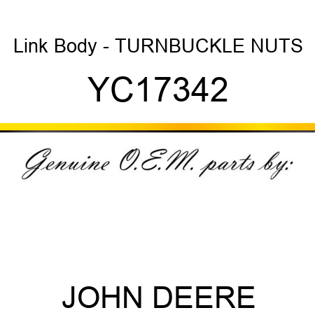 Link Body - TURNBUCKLE NUTS YC17342