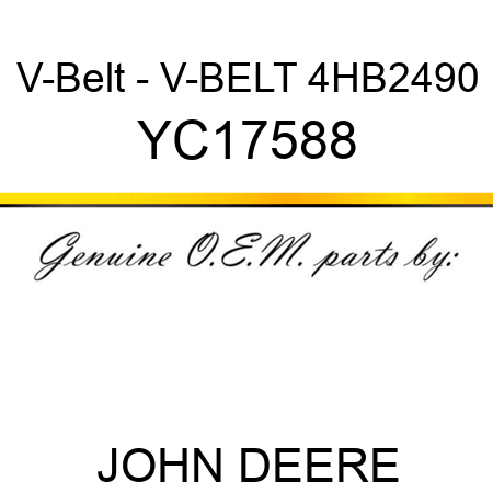 V-Belt - V-BELT 4HB2490 YC17588