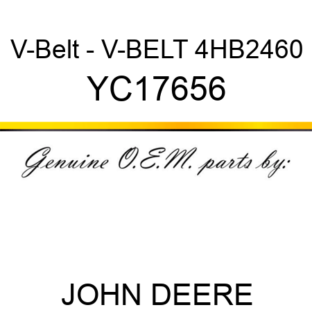 V-Belt - V-BELT 4HB2460 YC17656