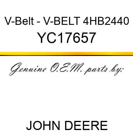 V-Belt - V-BELT 4HB2440 YC17657