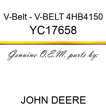 V-Belt - V-BELT 4HB4150 YC17658